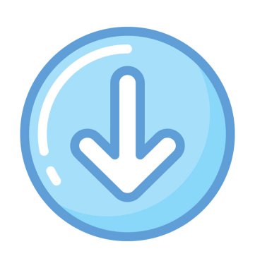 ok düz vektör simgesi