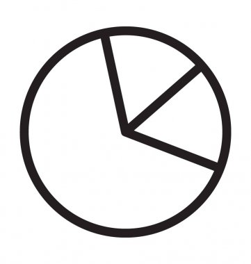 pasta grafiği vektör simgesi