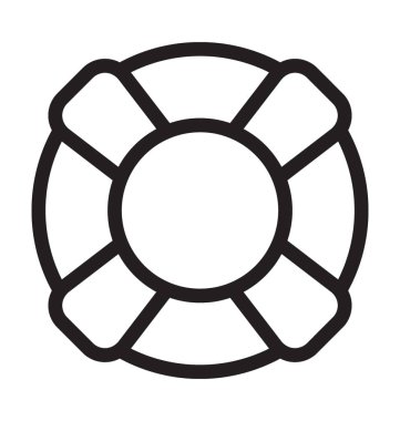 hayat halka vektör simgesi