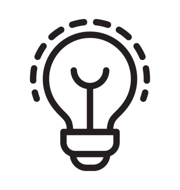 ampul vektör simgesi