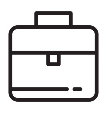 Portföy çanta vektör simgesi 