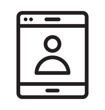 Mobil giriş vektör simgesi