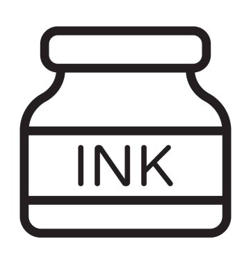 Mürekkep satırı vektör simgesi