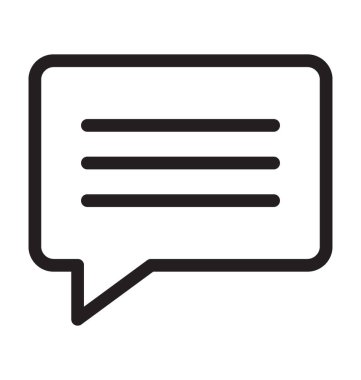 Sohbet hattı vektör simgesi 