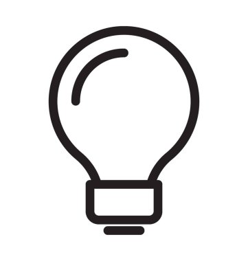 ampul vektör simgesi