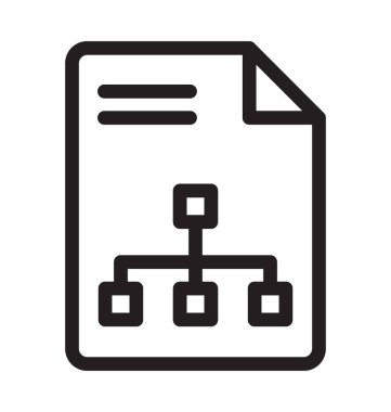 Dosya ağ vektör simgesi