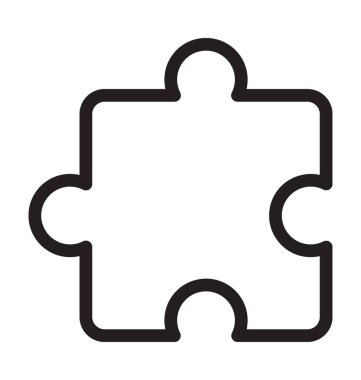 Parçalı bulmaca vektör simgesi