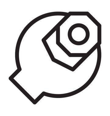 Onarım aracı vektör simgesi