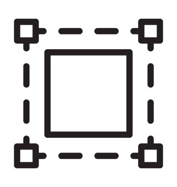 Seçim aracı vektör simgesi