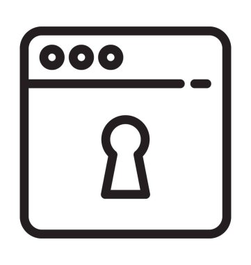 Web güvenlik vektör simgesi