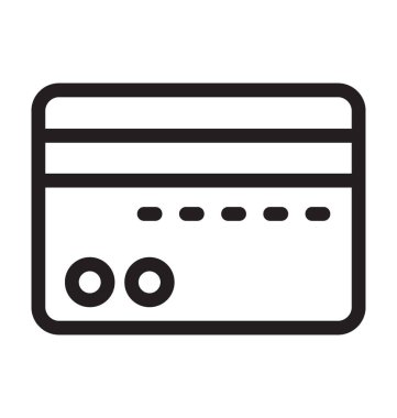 Kredi kartı vektör simgesi 