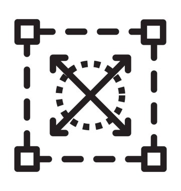 Seçim aracı vektör simgesi