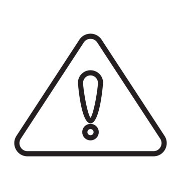 ünlem işareti vektör simgesi