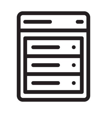 Web şablonu vektör simgesi