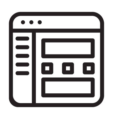 Web yapısı vektör simgesi