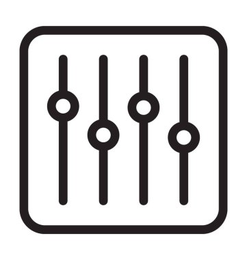 Ses ayar vektör simgesi