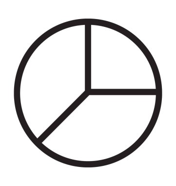 pasta grafiği vektör simgesi