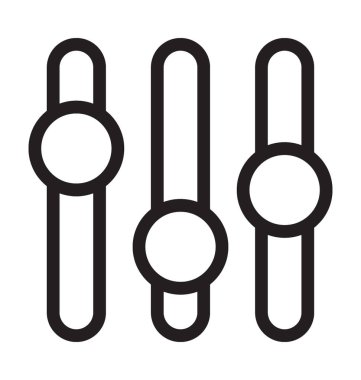 ekolayzır çizgi vektör simgesi