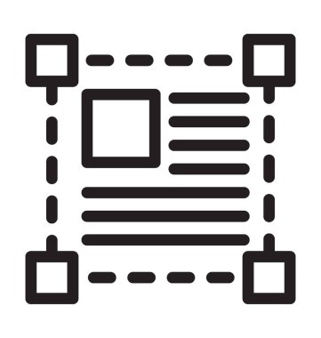 Seçim aracı vektör simgesi