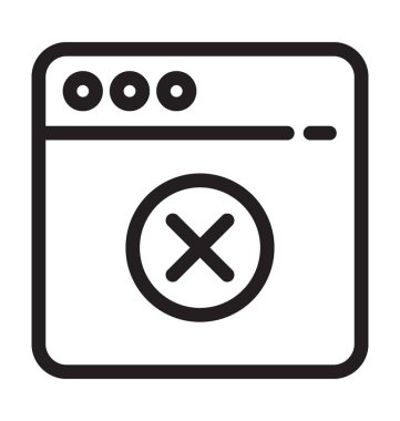 Engellenen web sitesi vektör simge