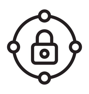 Özel ağ vektör simgesi