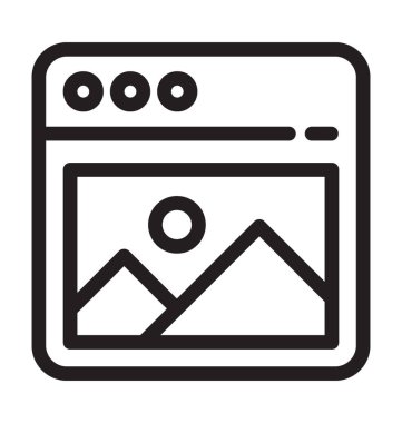 Web tasarımı vektör simgesi 