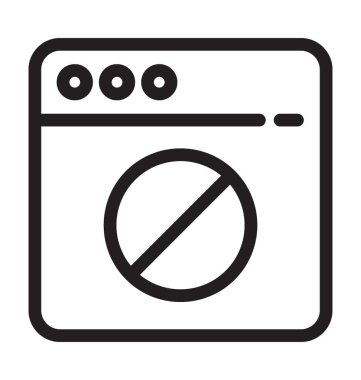 Engellenen web sitesi vektör simge