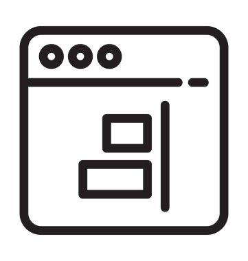 Web düzen vektör simgesi 