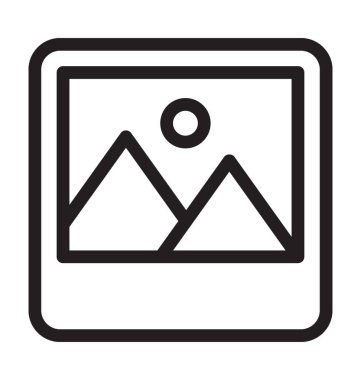 Fotoğraf satırı vektör simgesi