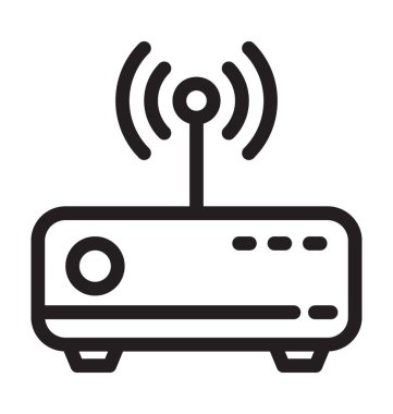 Wifi yönlendirici vektör simgesi