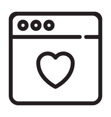 Favori Web vektör simgesi 