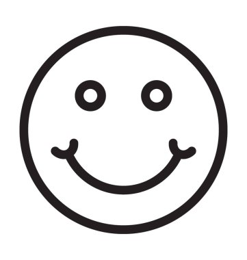 Gülen çizgi vektör simgesi