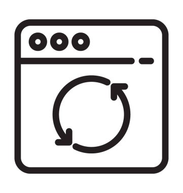 Web eşitleme vektör simgesi