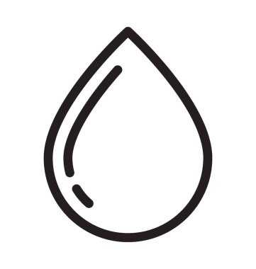 Çizgi vektör simge damla