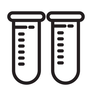 test tüpleri vektör simgesi