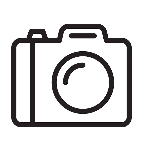 Camera Lijn Vector Pictogram — Stockvector