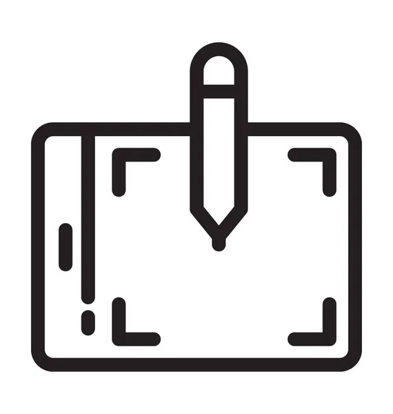Grafisches Tablet Vektor Symbol — Stockvektor