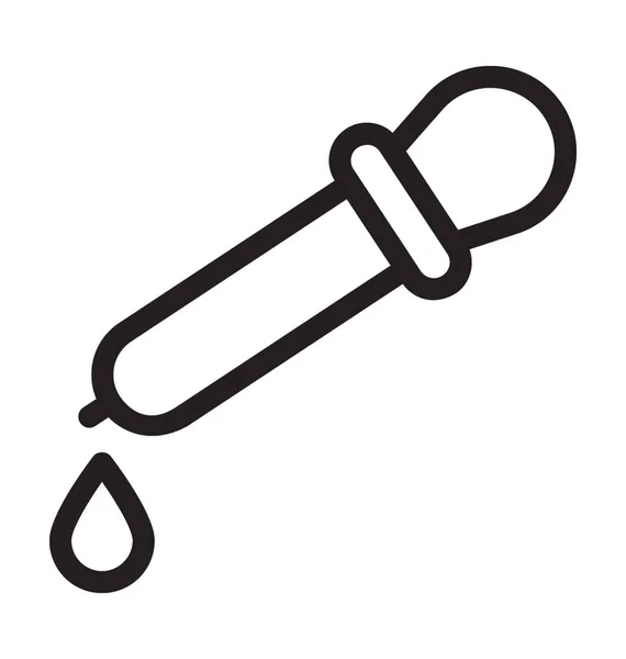 Pipette Linienvektorsymbol — Stockvektor