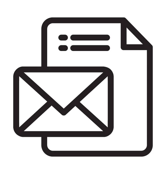 Mail Vector Ícone — Vetor de Stock