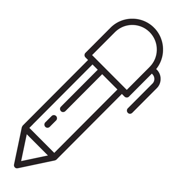Kalem Satırı Vektör Simgesi — Stok Vektör
