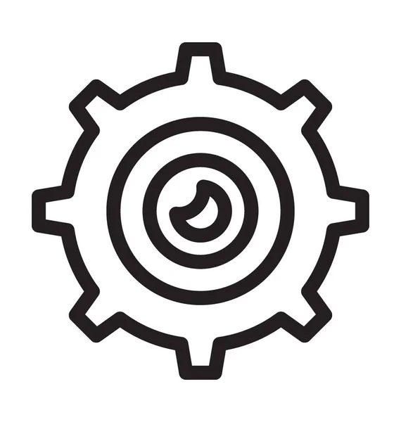 Ikona Wektora Koła Zębatego — Wektor stockowy