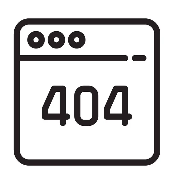 Векторная Икона Ошибки 404 — стоковый вектор