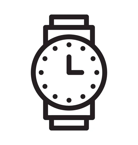 Orologio Polso Vector Icon — Vettoriale Stock