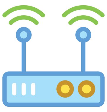 Wifi yönlendirici vektör simgesi