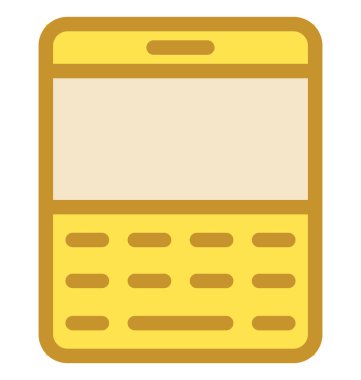 telefon düz vektör simgesi