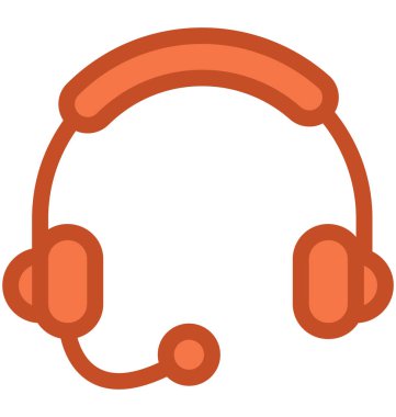 Kafa telefon vektör simgesi