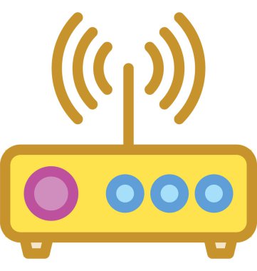 Wifi yönlendirici vektör simgesi