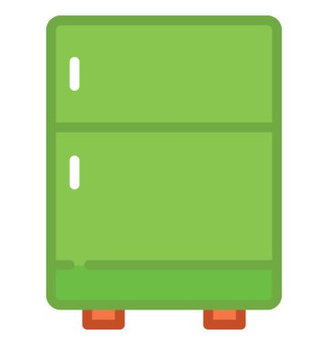 Buzdolabı düz vektör simgesi