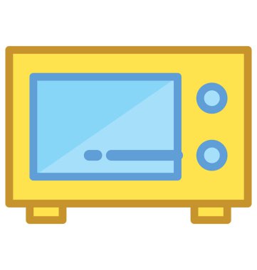 fırın düz vektör simgesi