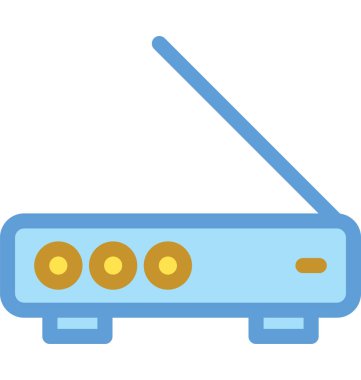 Wifi yönlendirici vektör simgesi